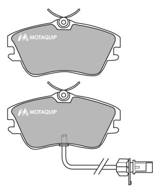 LVXL1128 MOTAQUIP Комплект тормозных колодок, дисковый тормоз