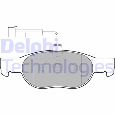 LP1585 DELPHI Комплект тормозных колодок, дисковый тормоз