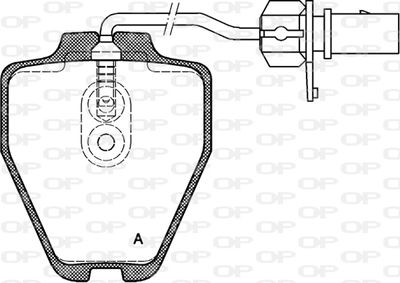 BPA075202 OPEN PARTS Комплект тормозных колодок, дисковый тормоз