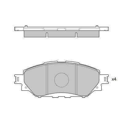FBP4420 FI.BA Комплект тормозных колодок, дисковый тормоз