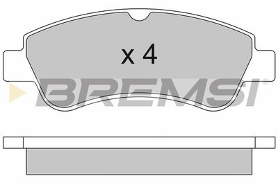 BP2928 BREMSI Комплект тормозных колодок, дисковый тормоз