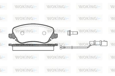 P979302 WOKING Комплект тормозных колодок, дисковый тормоз