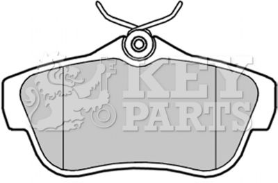 KBP2043 KEY PARTS Комплект тормозных колодок, дисковый тормоз