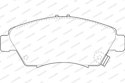 WBP21694A WAGNER Комплект тормозных колодок, дисковый тормоз