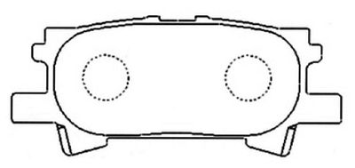 AKDC1498 ASVA Комплект тормозных колодок, дисковый тормоз