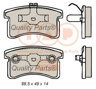 70403061 IAP QUALITY PARTS Комплект тормозных колодок, дисковый тормоз