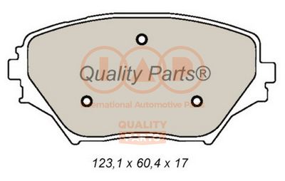 70417056 IAP QUALITY PARTS Комплект тормозных колодок, дисковый тормоз