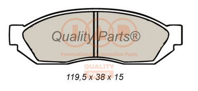 70416070 IAP QUALITY PARTS Комплект тормозных колодок, дисковый тормоз