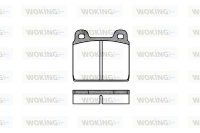 P102320 WOKING Комплект тормозных колодок, дисковый тормоз