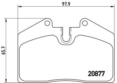 P85094 BREMBO Комплект тормозных колодок, дисковый тормоз