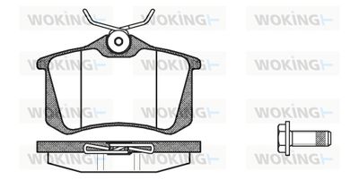 P363392 WOKING Комплект тормозных колодок, дисковый тормоз