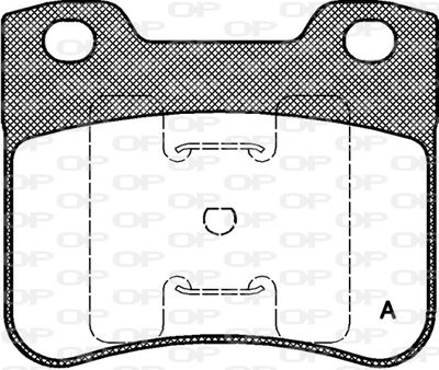 BPA024710 OPEN PARTS Комплект тормозных колодок, дисковый тормоз