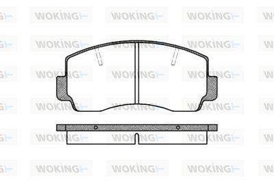 P194320 WOKING Комплект тормозных колодок, дисковый тормоз