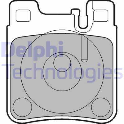 LP841 DELPHI Комплект тормозных колодок, дисковый тормоз
