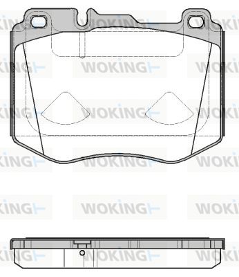 P1704310 WOKING Комплект тормозных колодок, дисковый тормоз