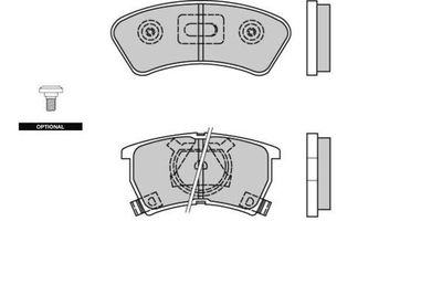 120352 E.T.F. Комплект тормозных колодок, дисковый тормоз