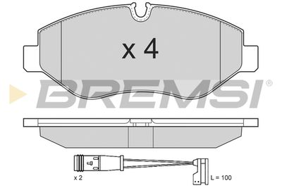 BP3292TR BREMSI Комплект тормозных колодок, дисковый тормоз