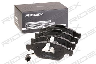 402B1314 RIDEX Комплект тормозных колодок, дисковый тормоз