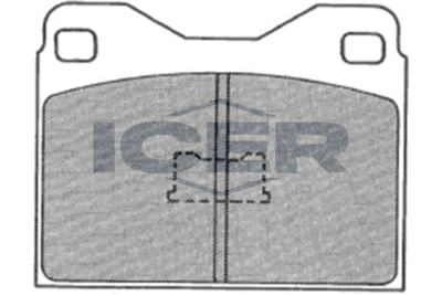 180481 ICER Комплект тормозных колодок, дисковый тормоз
