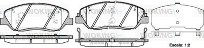 P1326302 WOKING Комплект тормозных колодок, дисковый тормоз