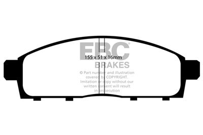 DP61963 EBC Brakes Комплект тормозных колодок, дисковый тормоз