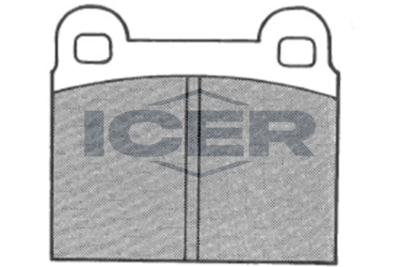 180491 ICER Комплект тормозных колодок, дисковый тормоз