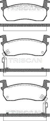 811014927 TRISCAN Комплект тормозных колодок, дисковый тормоз