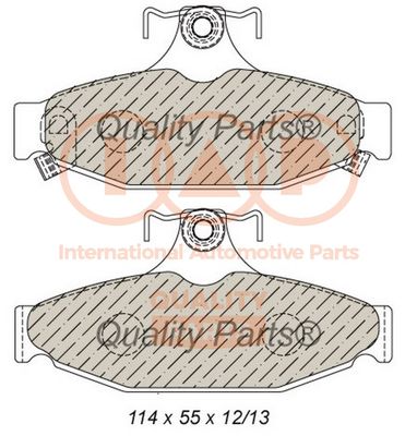 70401033 IAP QUALITY PARTS Комплект тормозных колодок, дисковый тормоз