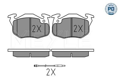 0252090518PD MEYLE Комплект тормозных колодок, дисковый тормоз