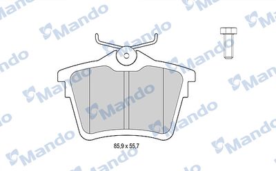 MBF015204 MANDO Комплект тормозных колодок, дисковый тормоз