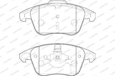 WBP24557A WAGNER Комплект тормозных колодок, дисковый тормоз