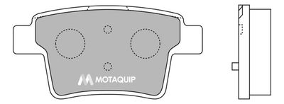 LVXL1261 MOTAQUIP Комплект тормозных колодок, дисковый тормоз