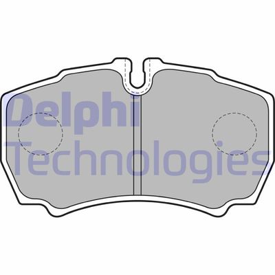 LP1826 DELPHI Комплект тормозных колодок, дисковый тормоз