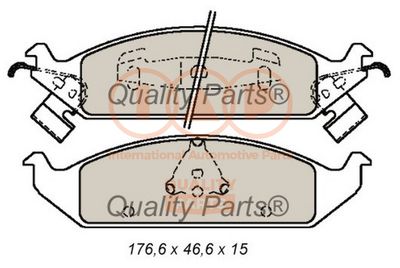 70402040 IAP QUALITY PARTS Комплект тормозных колодок, дисковый тормоз