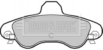 BBP1934 BORG & BECK Комплект тормозных колодок, дисковый тормоз