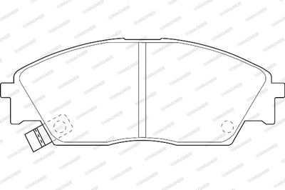 WBP21322A WAGNER Комплект тормозных колодок, дисковый тормоз