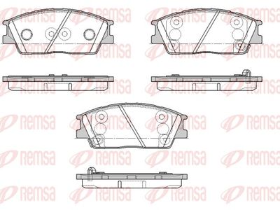 196702 REMSA Комплект тормозных колодок, дисковый тормоз
