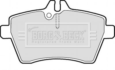 BBP1950 BORG & BECK Комплект тормозных колодок, дисковый тормоз