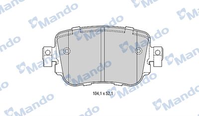 MBF015285 MANDO Комплект тормозных колодок, дисковый тормоз