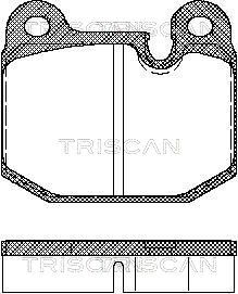 811011784 TRISCAN Комплект тормозных колодок, дисковый тормоз