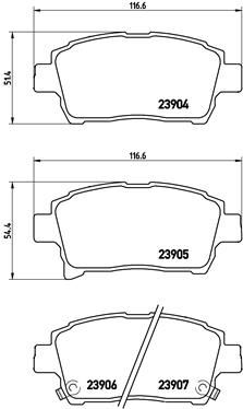 P83103 BREMBO Комплект тормозных колодок, дисковый тормоз