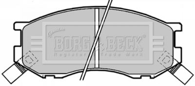 BBP1190 BORG & BECK Комплект тормозных колодок, дисковый тормоз