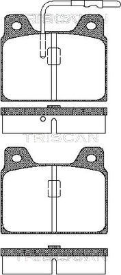 811028723 TRISCAN Комплект тормозных колодок, дисковый тормоз