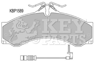 KBP1589 KEY PARTS Комплект тормозных колодок, дисковый тормоз