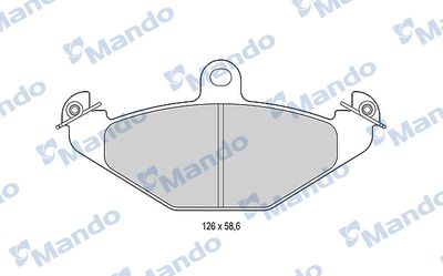 MBF015762 MANDO Комплект тормозных колодок, дисковый тормоз