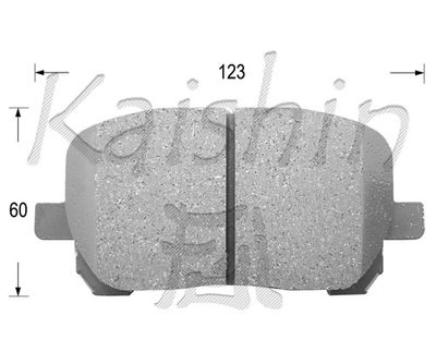 FK2217 KAISHIN Комплект тормозных колодок, дисковый тормоз