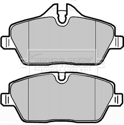 BBP1926 BORG & BECK Комплект тормозных колодок, дисковый тормоз