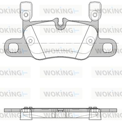 P1614320 WOKING Комплект тормозных колодок, дисковый тормоз