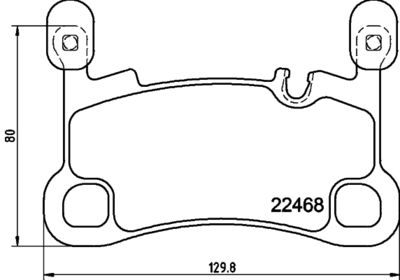 8DB355039111 HELLA PAGID Комплект тормозных колодок, дисковый тормоз