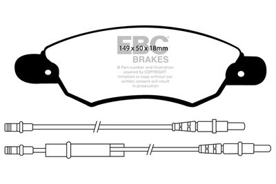 DP1370 EBC Brakes Комплект тормозных колодок, дисковый тормоз